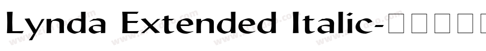Lynda Extended Italic字体转换